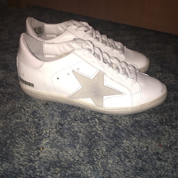 New Steven Madden Freebird White Leather Sneaker - Picture 7 of 8